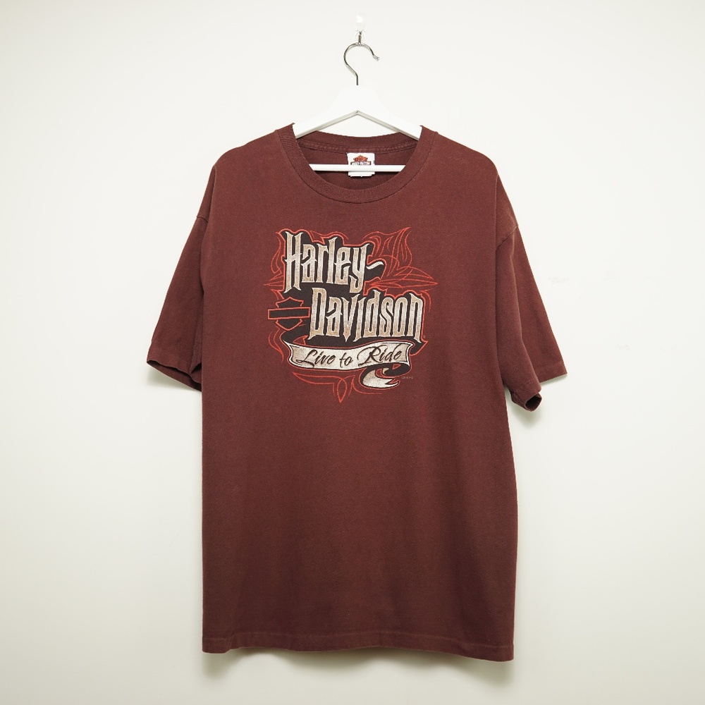 Harley-Davidson Men's VINTAGE Plum Tee Shirt